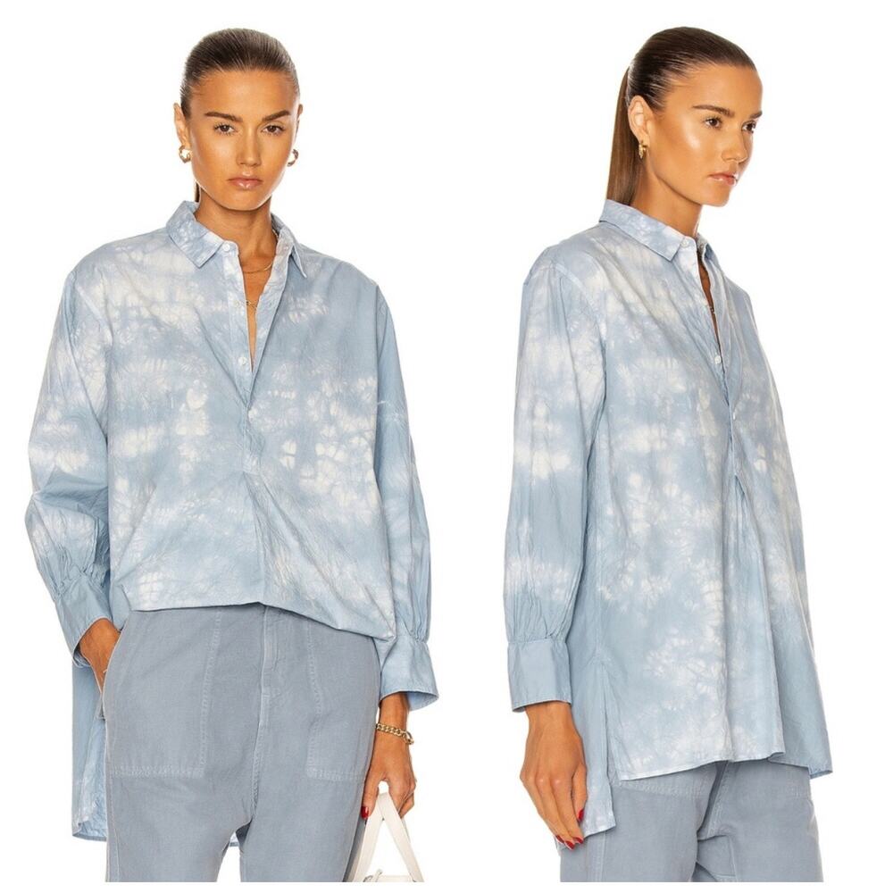 NWT Nili Lotan Ambrose Tie Dye Popover Tunic Size S